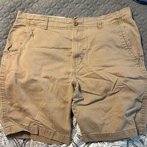Old Navy Men's Tan Flat Front Shorts